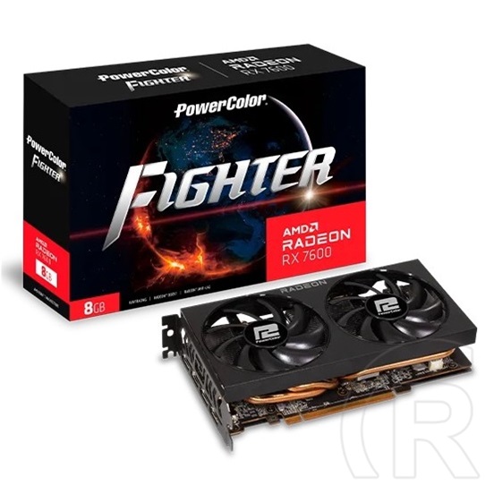 PowerColor RX 7600 VGA (PCIe 4.0, 8 GB GDDR6, 128 bit, 3xDP+1xHDMI)