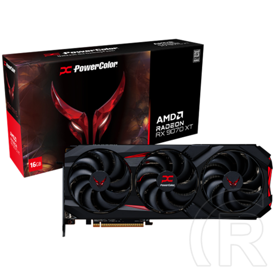 PowerColor RX 9070 XT Red Devil VGA (PCIe 5.0, 16 GB GDDR6, 256 bit, 3xDP+1xHDMI)