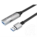 PremiumCord aktív USB 3.0 hosszabbító kábel (A-A, 15 m, fekete)