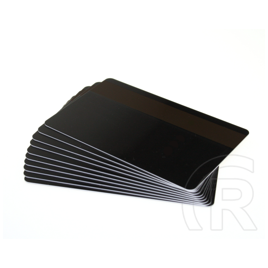 Premium HICO PVC mágneskártya (0,76 mm vastag, fekete, 100 db / csomag)