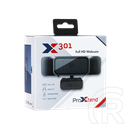 ProXtend X301 webkamera (5MP, 2592x1944@30fps, USB-A 2.0, beépített mikrofon, csipesz, 2 m kábel)