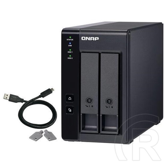 QNAP TR-002 bővítőegység (2xHDD/SSD, USB 3.2 Gen2 Type-C)