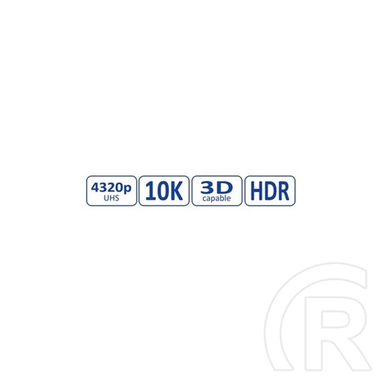 ROLINE HDMI kábel (2 m, Ultra high speed, 10K@30Hz, 5K@120Hz, 4K@240Hz, HDMI 2.1)