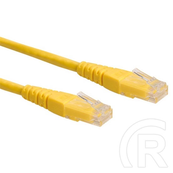 ROLINE UTP CAT6 kábel 0,3 m (sárga)
