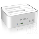 RaidSonic ICY BOX DockingStation (2x2,5"/3,5", SATA, USB 3.0, fehér)