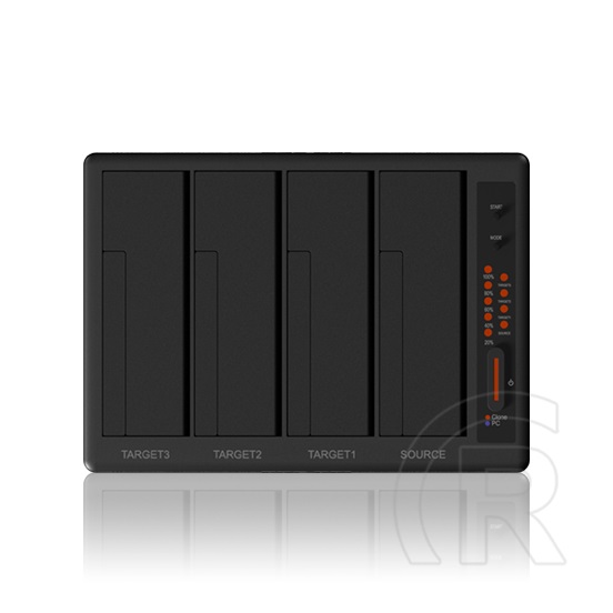 RaidSonic ICY BOX DockingStation (4x2,5"/3,5", SATA, USB 3.0, fekete-ezüst)
