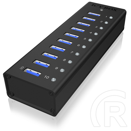 RaidSonic ICY BOX USB 3.0 HUB (10 portos, aktív)