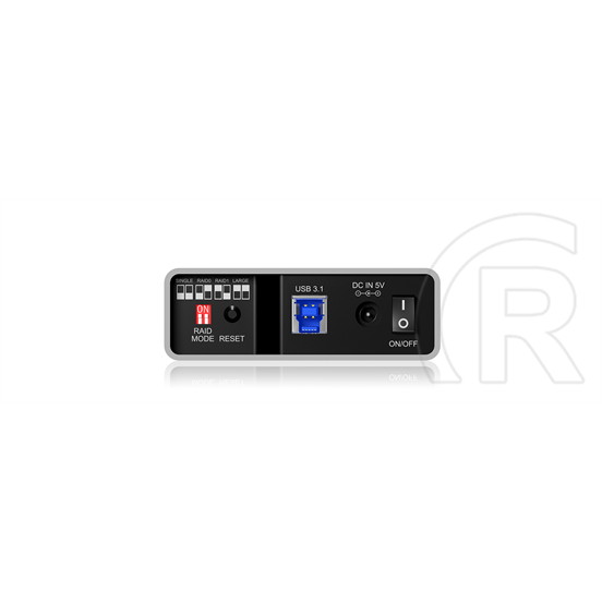 RaidSonic ICY BOX külső RAID ház (2x2,5", SATA, USB 3.1, fekete)