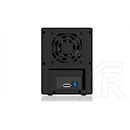 RaidSonic ICY BOX külső ház (4x3,5", SATA, USB 3.0/eSATA, fekete)