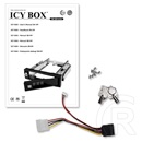 RaidSonic ICY BOX mobil rack (3,5", SATA, tálca nélküli, fekete)