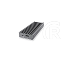 Raidsonic ICY BOX IB-1817 M2 SSD külső ház (M.2 2242/2260/2280, NVMe, USB 3.1 Type-C , fekete)