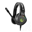 Rampage RM-K10 AMAZING RGB mikrofonos fejhallgató (fekete)