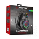 Rampage RM-K27 X-JAMMER mikrofonos fejhallgató (fekete)