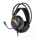 Rampage RM-K27 X-JAMMER mikrofonos fejhallgató (fekete)
