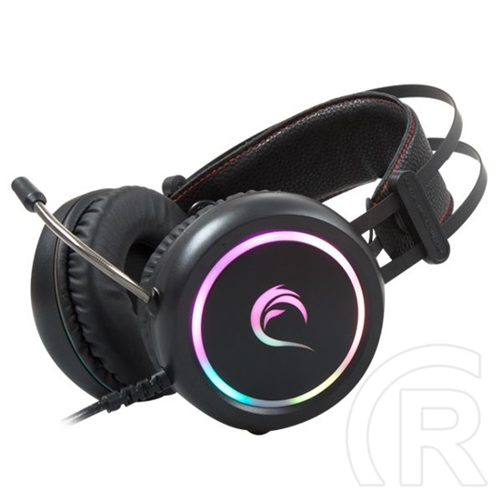 Rampage STORMY RGB mikrofonos fejhallgató (fekete)