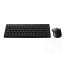 Rapoo 8000M vezeték nélküli billentyűzet és egér (HU, USB/Bluetooth, fekete)