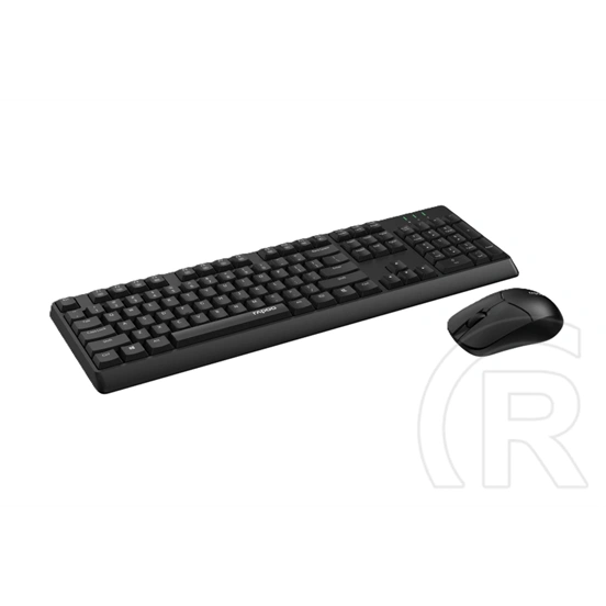 Rapoo 8150M Silent Multi-mode vezeték nélküli billentyűzet és egér (HU, fekete)