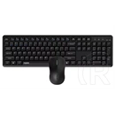 Rapoo 8150M Silent Multi-mode vezeték nélküli billentyűzet és egér (HU, fekete)
