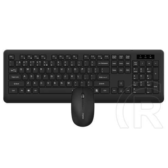 Rapoo 8310M Multi-mode vezeték nélküli billentyűzet és egér (HU, fekete)