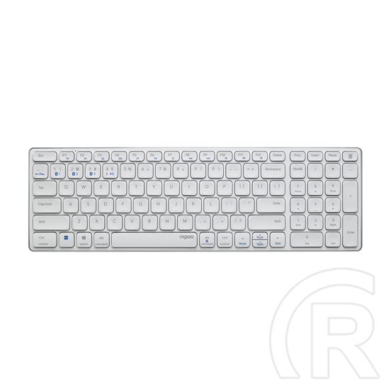 Rapoo E9700M Ultra-slim billentyűzet (HU, cordless/bluetooth, fehér)
