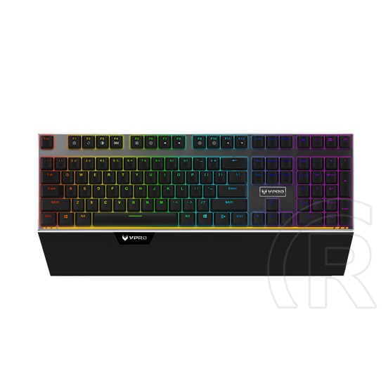Rapoo V720 RGB mechanikus billentyűzet (HU, USB, fekete)