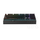 Rapoo V720 RGB mechanikus billentyűzet (HU, USB, fekete)