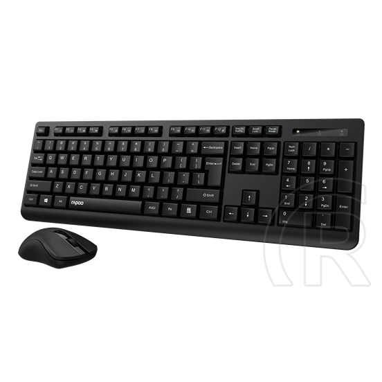 Rapoo X1700 vezeték nélküli billentyűzet + egér (HU, fekete)