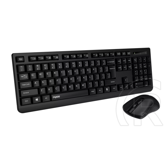 Rapoo X1700 vezeték nélküli billentyűzet + egér (HU, fekete)