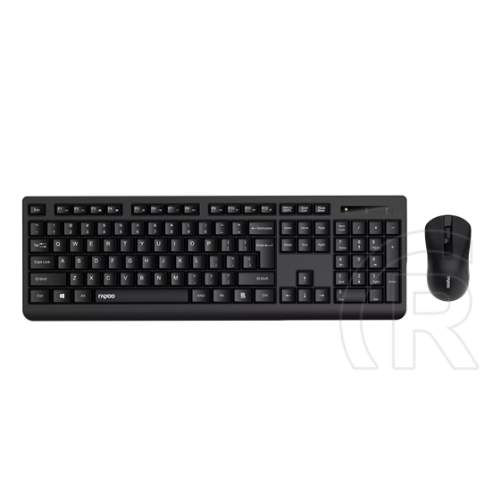 Rapoo X1700 vezeték nélküli billentyűzet + egér (HU, fekete)