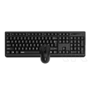 Rapoo X1700 vezeték nélküli billentyűzet + egér (HU, fekete)