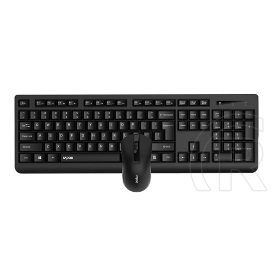 Rapoo X1700 vezeték nélküli billentyűzet + egér (HU, fekete)
