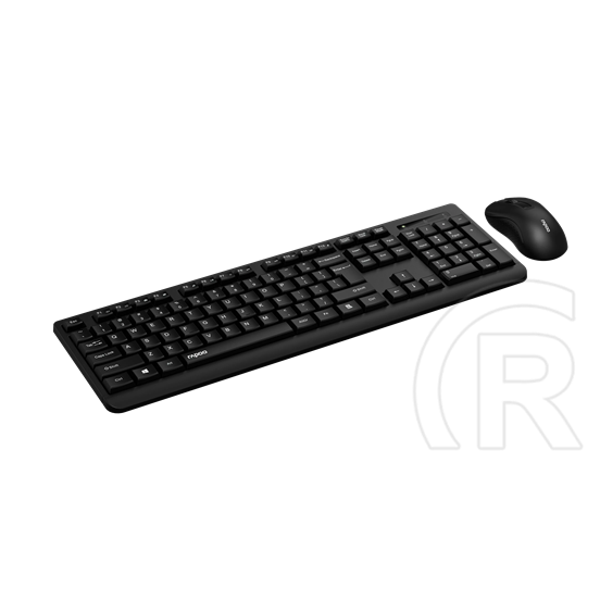 Rapoo X1700 vezeték nélküli billentyűzet + egér (HU, fekete)