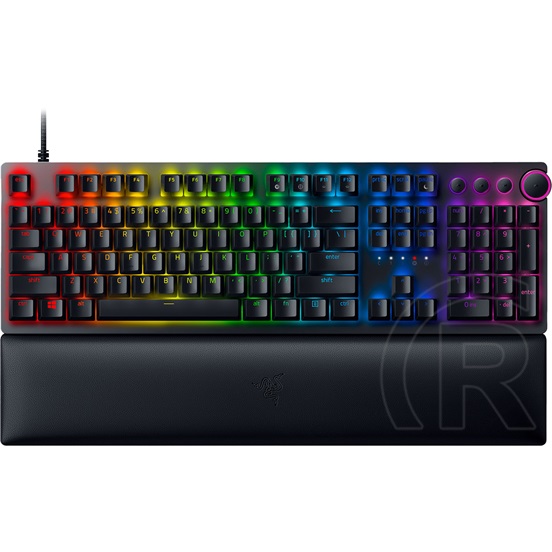 Razer Huntsman V2 Red Switch mechanikus billentyűzet (US, USB, fekete)