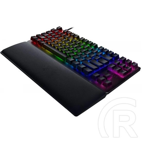 Razer Huntsman V2 Tenkeyless Purple Switch mechanikus billentyűzet (US, USB, fekete)