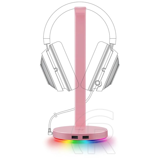 Razer  V2 Chroma Quartz fejhallgató állvány (rózsaszín)