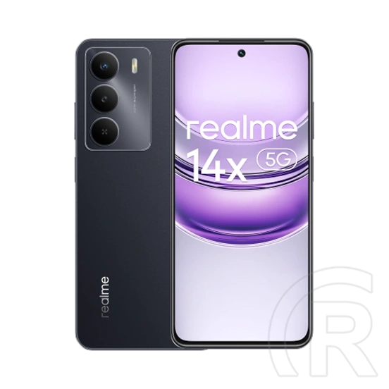 Realme 14X 5G mobiltelefon (128 GB, 6 GB RAM, 6,67" HD+ IPS, 120Hz, dualsim, 5G, fekete)