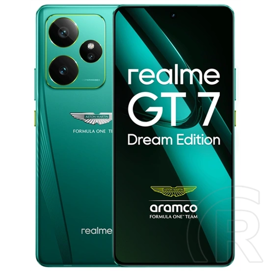 Realme GT7 Dream Edition mobiltelefon (512 GB, 16 GB RAM, 6,78" LTPO AMOLED, 120Hz, 7000 mAh, dualsim, zöld)
