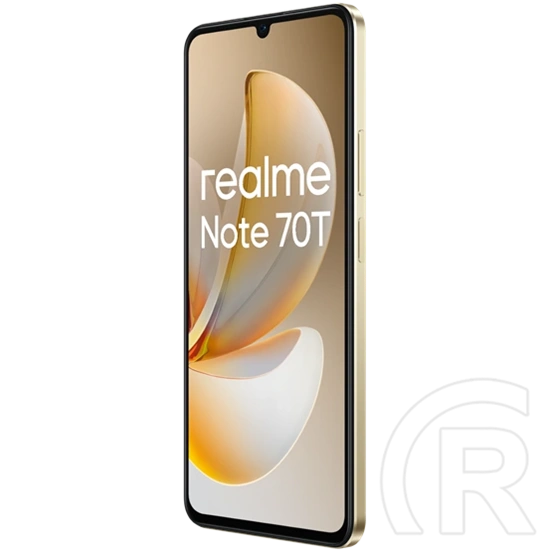 Realme Note 70T mobiltelefon (128 GB, 4 GB RAM, 6,74", 6000 mAh, dualsim, arany)