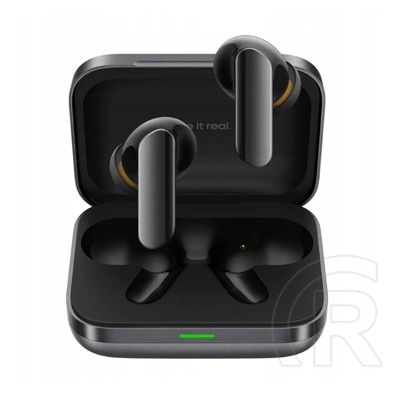 Realme buds air 7 pro bluetooth fülhallgató sztereo (v5.4, tws, mikrofon, aktív zajszűrő, ip55 + töltőtok) sötétszürke