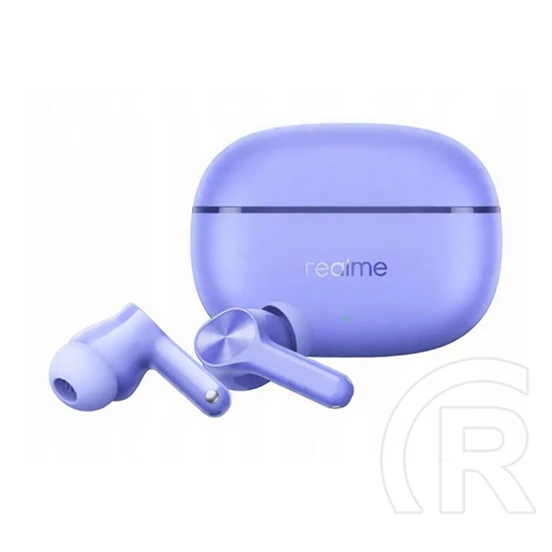 Realme buds t200 lite bluetooth fülhallgató sztereo (v5.4, tws, mikrofon, aktív zajszűrő, ipx4 + töltőtok) lila