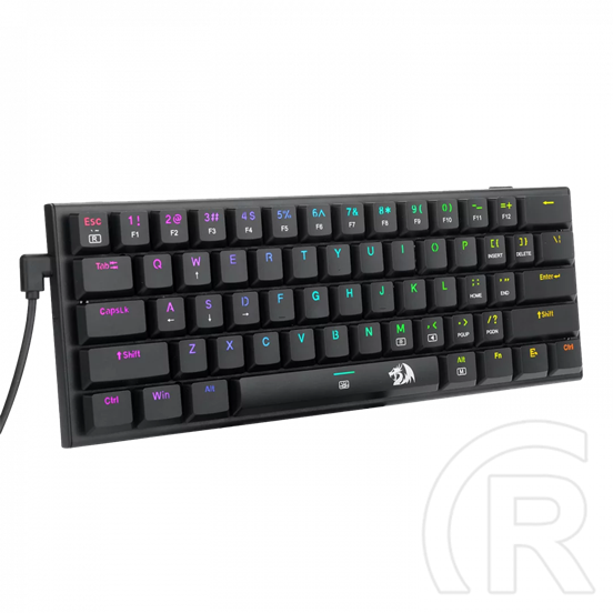 Redragon Anivia, wired mechanikus keyboard,RGB, brown switch (HU, fekete)
