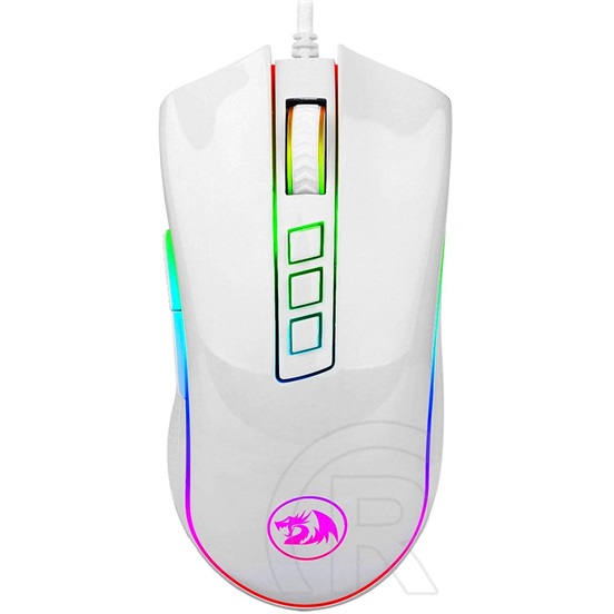 Redragon Cobra M711W RGB optikai egér (USB, fehér)