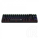 Redragon Deimos, Wired & vezeték nélküli mechanikus keyboard, RGB, blue switch (HU, fekete)