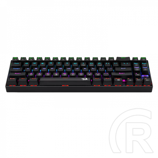Redragon Deimos, Wired & vezeték nélküli mechanikus keyboard, RGB, blue switch (HU, fekete)