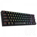 Redragon Deimos, Wired & vezeték nélküli mechanikus keyboard, RGB, brown switch (HU, fekete)