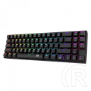 Redragon Deimos, Wired & vezeték nélküli mechanikus keyboard, RGB, brown switch (HU, fekete)