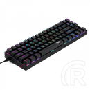 Redragon Deimos, Wired & vezeték nélküli mechanikus keyboard, RGB, brown switch (HU, fekete)