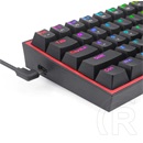 Redragon Fizz Pro (fekete), wired&2.4G&BT mechanikus Keyboard, RGB, brown switch (HU, fekete)