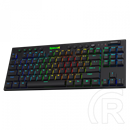 Redragon Horus TKL, wired&2.4G&BT mechanikus Keyboard, RGB, blue switch (HU, fekete)