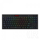 Redragon Horus TKL, wired&2.4G&BT mechanikus Keyboard, RGB, blue switch (HU, fekete)